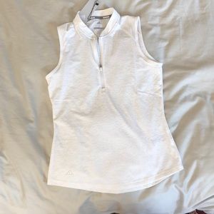 NWT adidas women’s sleevless quarter zip